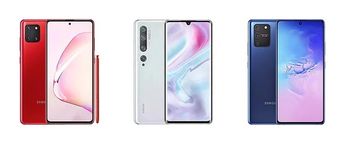 مقایسه سامسونگ گلکسی نوت ۱۰ لایت با شیائومی Mi Note 10 و گلکسی S10 لایت